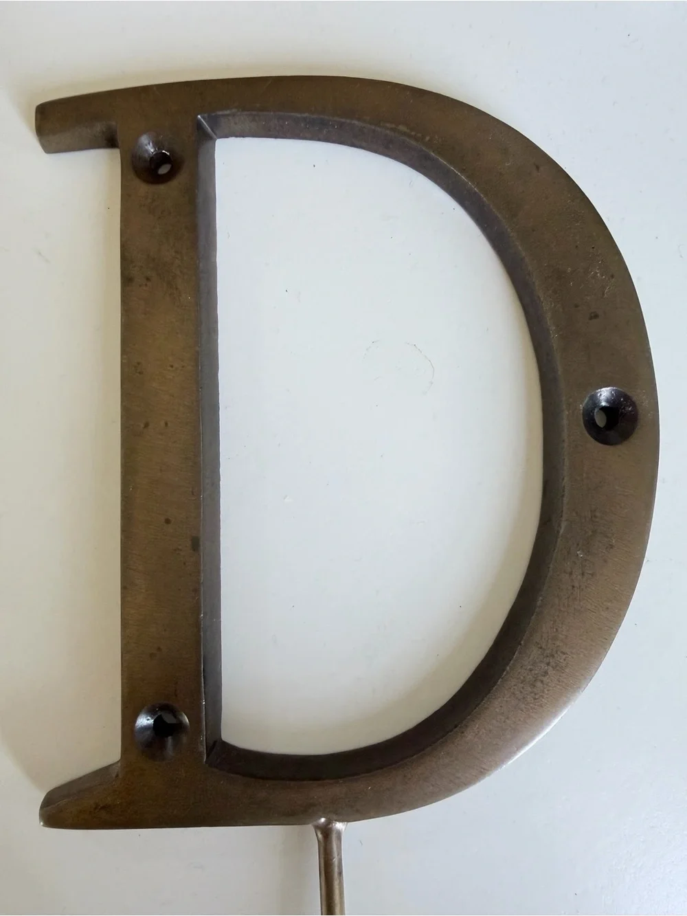 Anthropologie brass letter